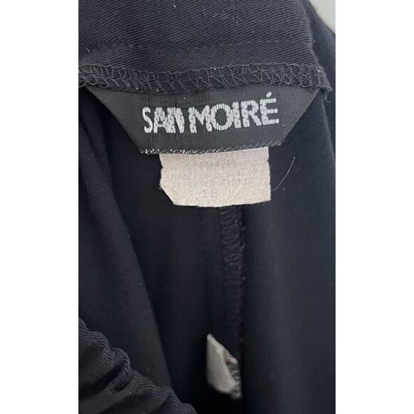 San Moire | Black Pleated Pants Vintage 90s Y2K Women’s 16 Dark Academia Work - Picture 5 of 7